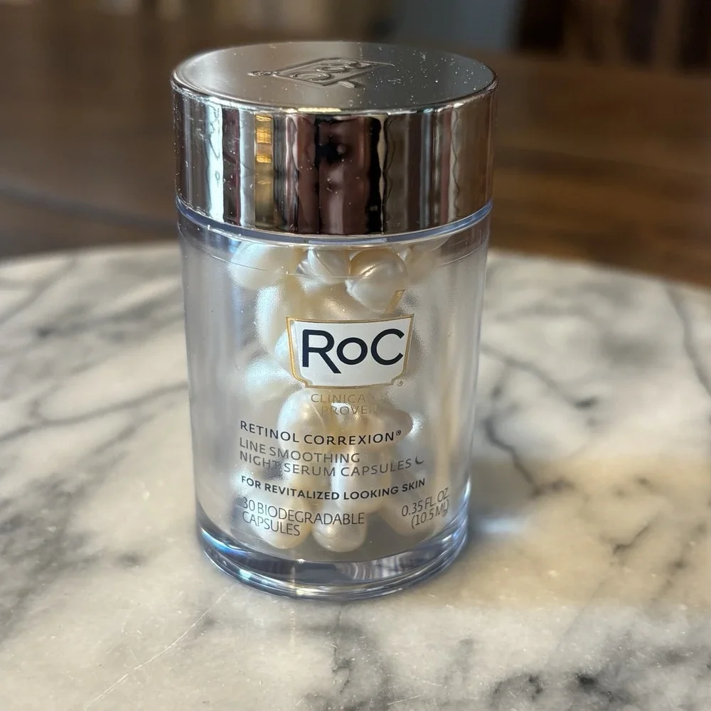 NEW! RoC Retinol Correxion Line Smoothing Night Serum Capsules 0.35oz./10.5ml